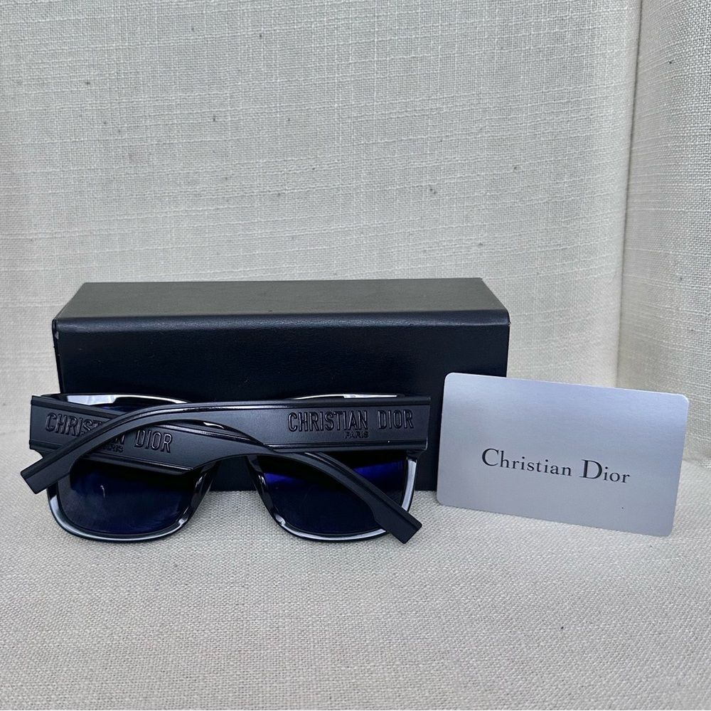 Christian Dior Matte Logo Black Sunglasses
